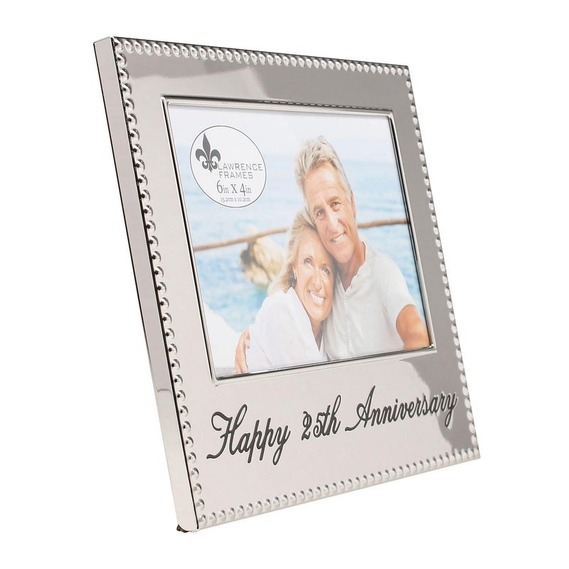Lawrence Frames 4x6 Happy 25th Anniversary Picture Frame (290064) - Image 2